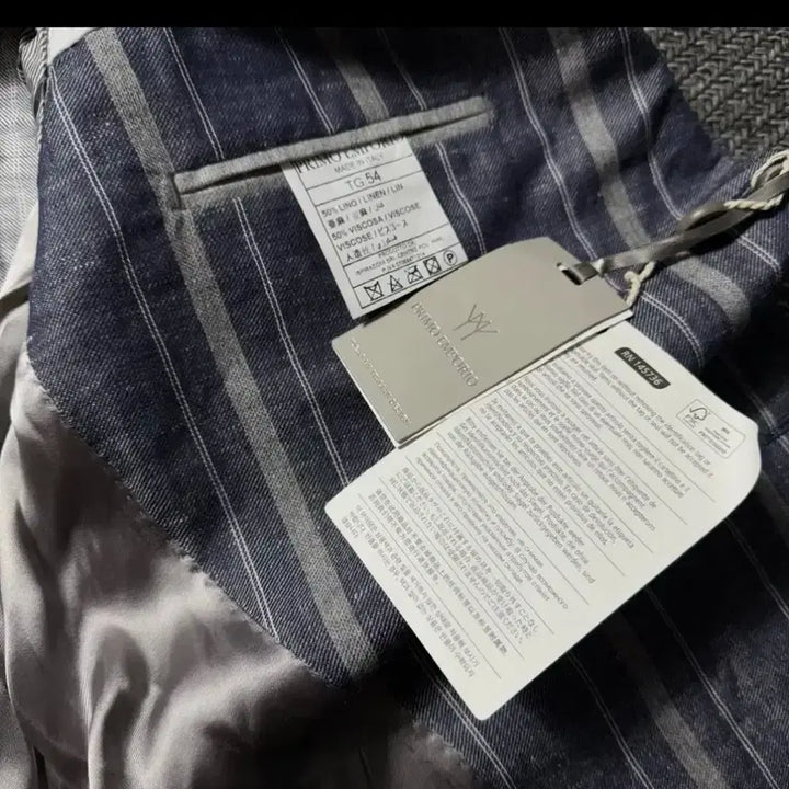 [BUNJANG] Made Blazer 2XL / Made 이태리 엠포리오 블루 스트라이프 블레이저 2XL(택포)