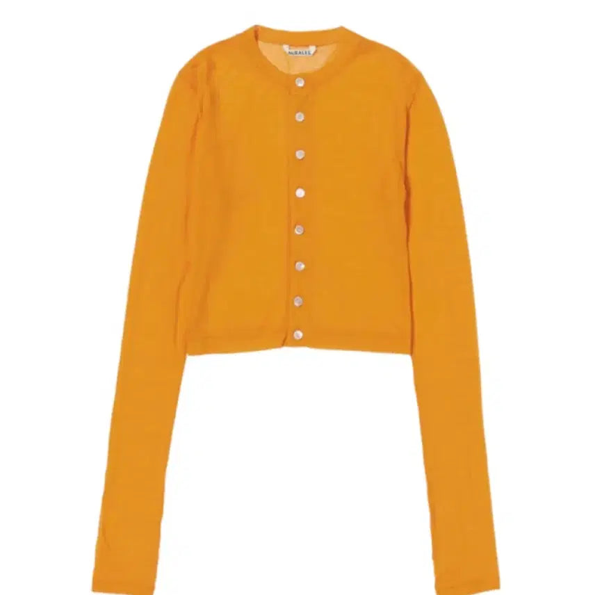 [BUNJANG] Auralee Orange Cardigan / 오라리 가디건