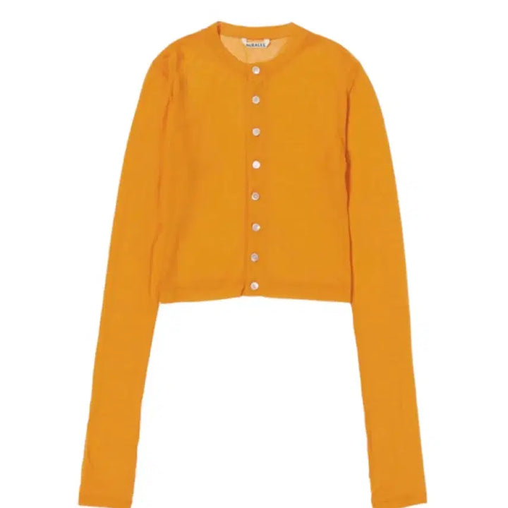 [BUNJANG] Auralee Orange Cardigan / 오라리 가디건