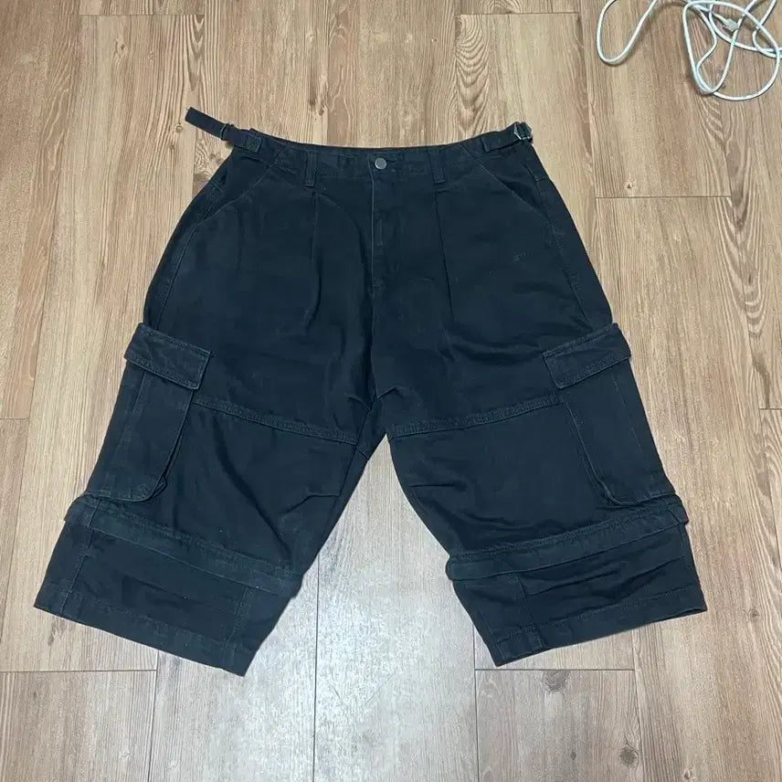 [BUNJANG] Etce Layered Back Cargo Shorts L / Etce 레이어드 백카고 쇼츠 L