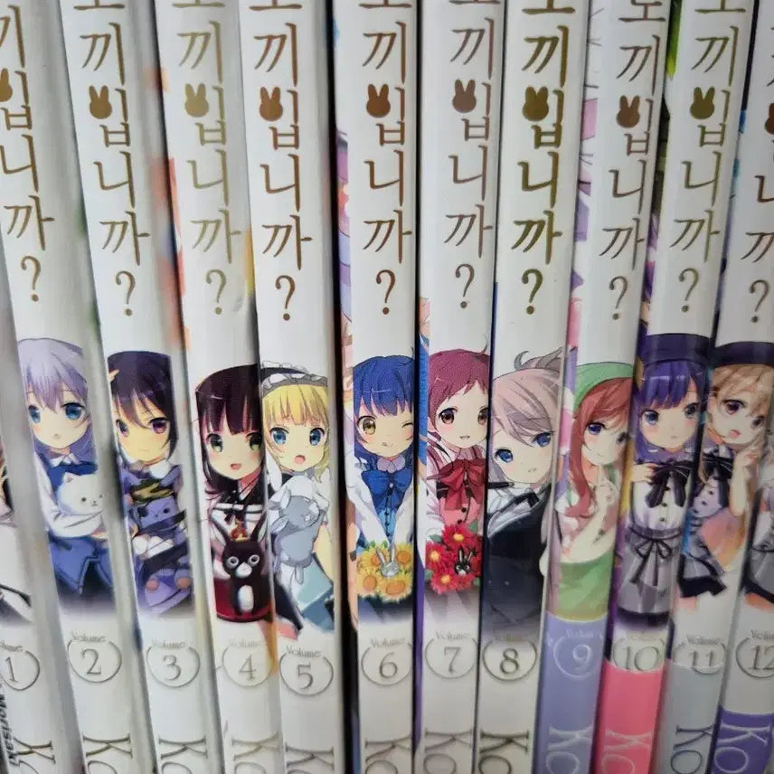 [BUNJANG] Is the Order a Rabbit? Complete Manga Set / 주문은 토끼입니까 만화책 1-12권 전권 세트
