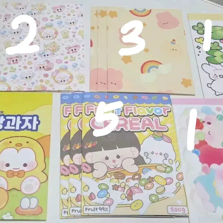 [BUNJANG] Handmade Envelope Bundle Set / [17장] 수제봉투 수봉 일괄 붕어빵 봉투 과자 시리얼 봉투 다꾸 포용