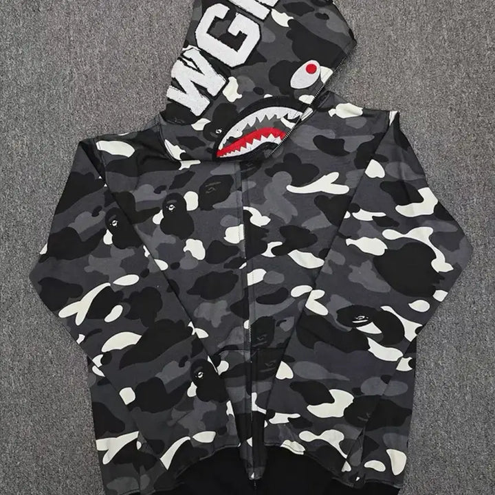[BUNJANG] BAPE Shark Hoodie / 베이프 샤크 후드