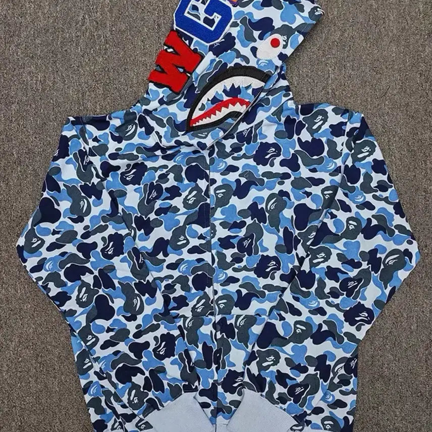 [BUNJANG] BAPE Shark Hoodie / 베이프 샤크 후드