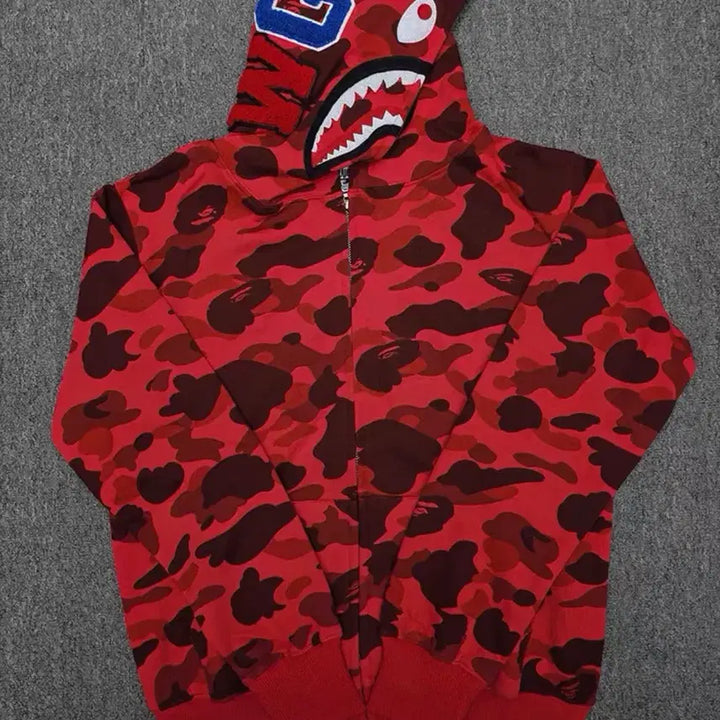 [BUNJANG] BAPE Shark Hoodie / 베이프 샤크 후드