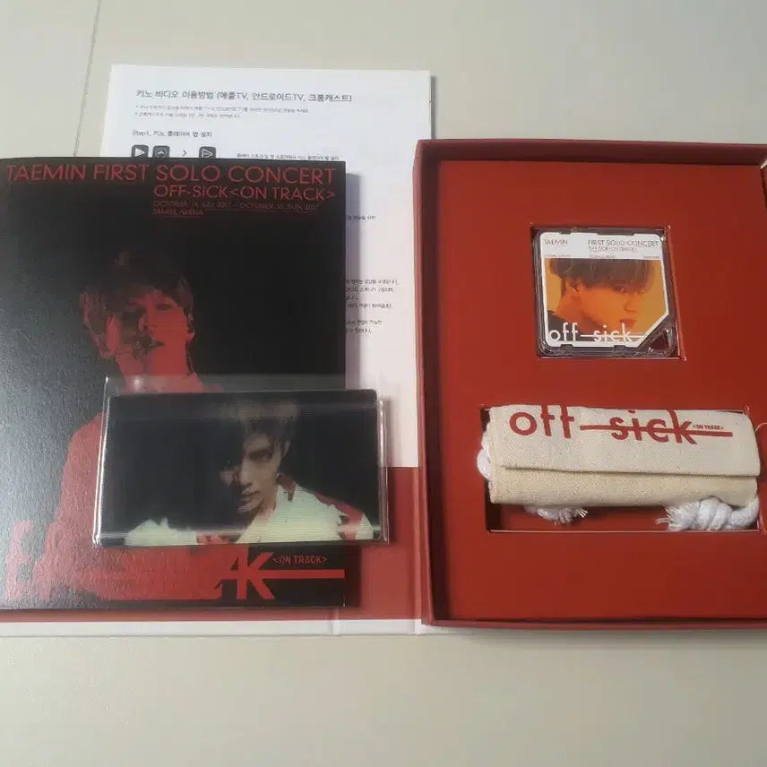 [BUNJANG] SHINee Taemin Off-Sick On-Track KiT Video Set / 태민 Off-Sick 온트랙 키노비디오 세트