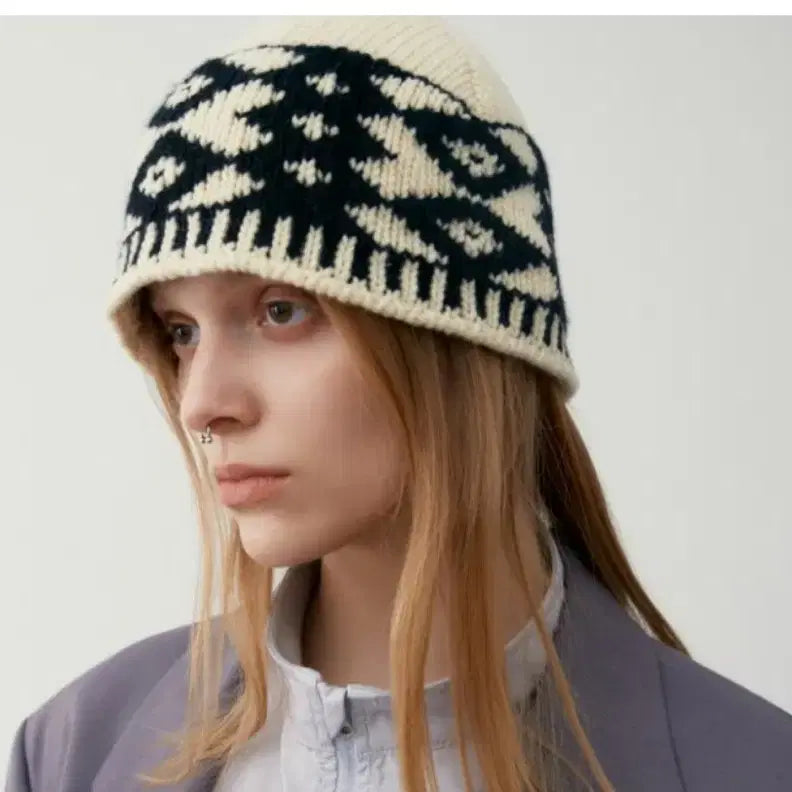 [BUNJANG] Low Classic Pattern Beanie / 로우클래식 비니