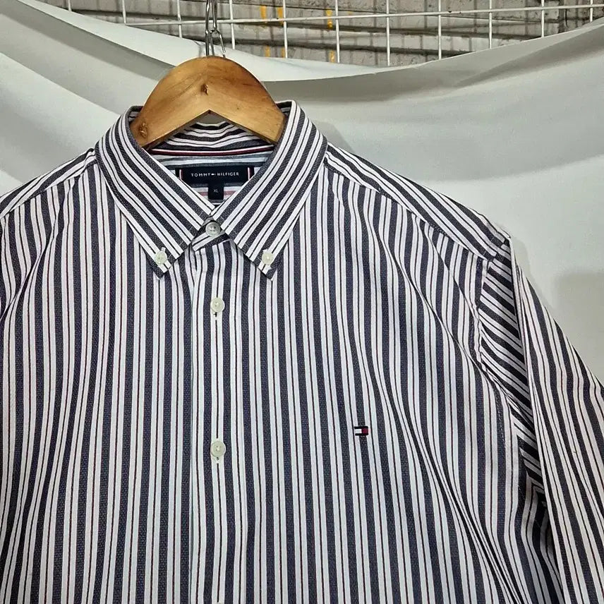 [BUNJANG] Tommy Hilfiger Striped Shirt / [L]타미힐피거 스트라이프 셔츠(만원샵)