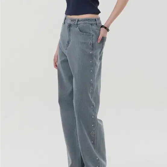 [BUNJANG] Kirsh Wide Fit Denim Jeans (Size 1) / Kirsh 와이드핏 데님 청바지(1사이즈)