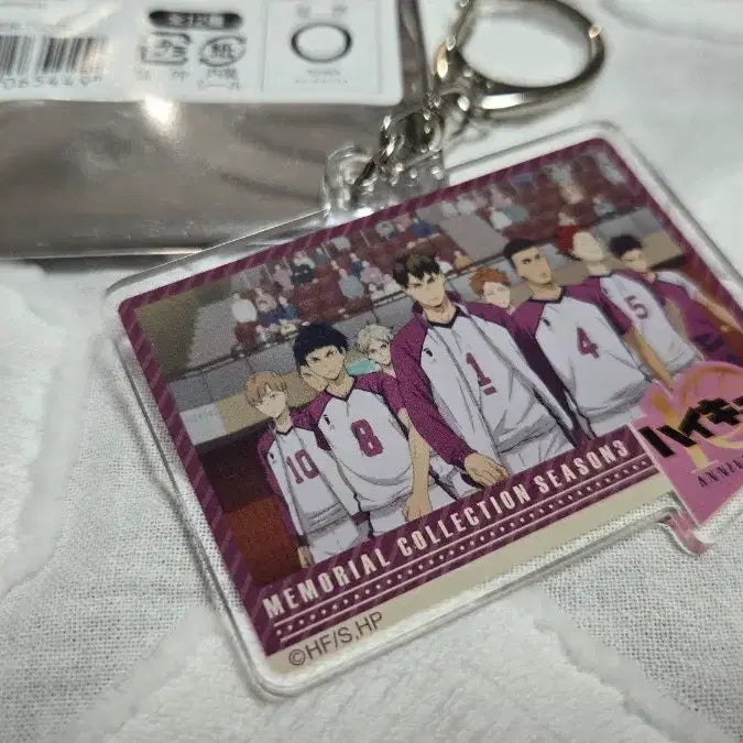 [BUNJANG] Haikyuu Shiratorizawa 10th Anniversary Keyring / 하이큐 10주년 키링 시라토리자와