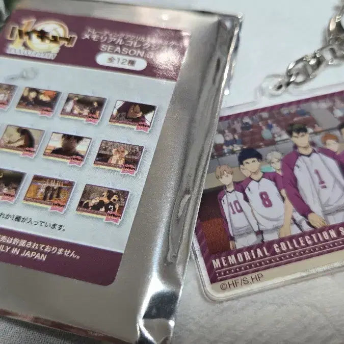 [BUNJANG] Haikyuu Shiratorizawa 10th Anniversary Keyring / 하이큐 10주년 키링 시라토리자와