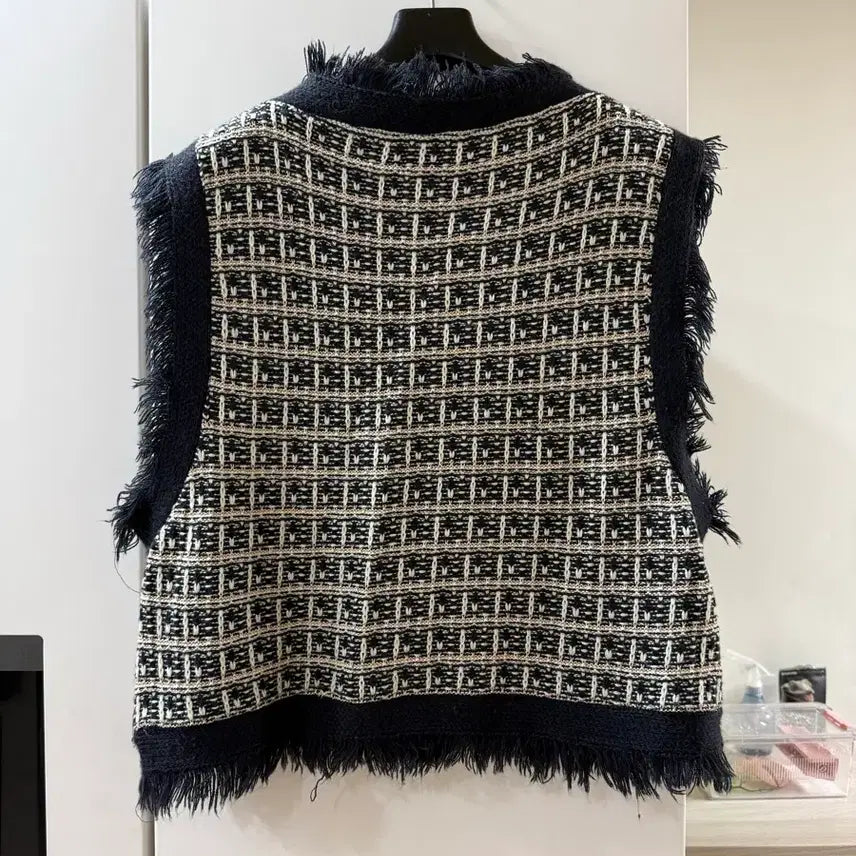[BUNJANG] Dark Navy Tweed Vest / 5/26까지 다크네이비 트위드 조끼