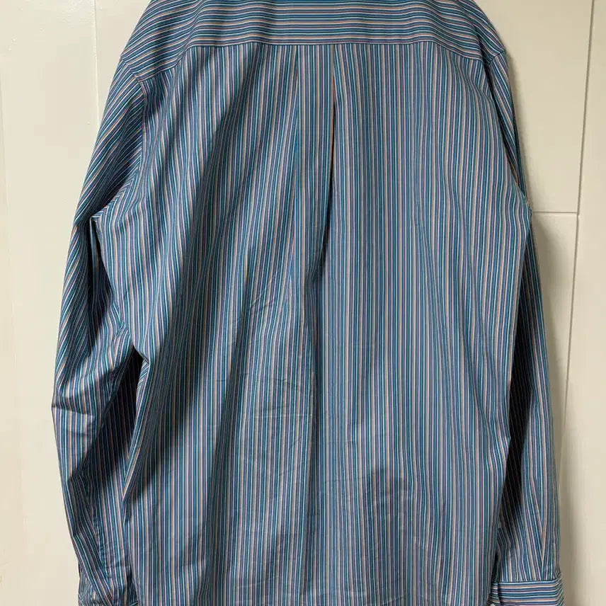 [BUNJANG] Martin Rose Blue Orange Stripe Shirt / [XL] 마틴 로즈 블루 오렌지 스트라이프 셔츠