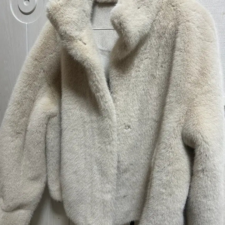 [BUNJANG] Ivory Fur Jacket / 아이보리 퍼 자켓