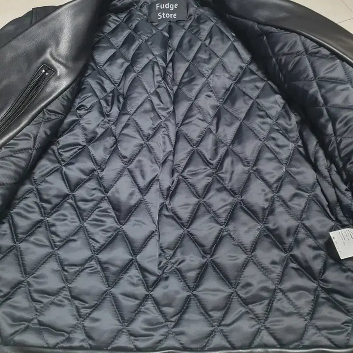 [BUNJANG] Fudge Store Black Leather Rider Jacket / Fudge Store의 블랙 가죽 라이더 자켓M