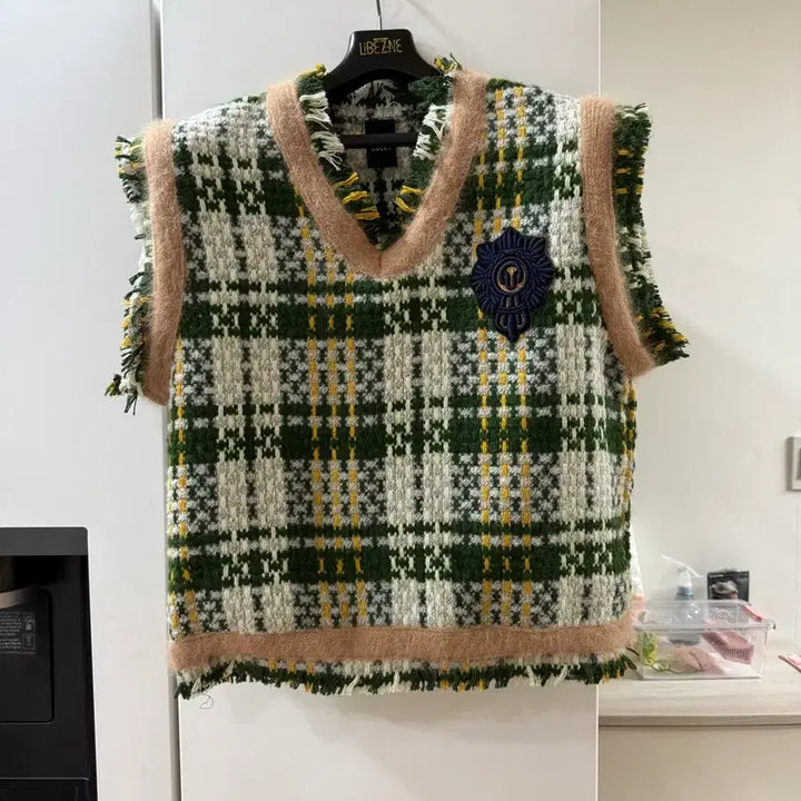 [BUNJANG] Tweed Check Vest / 5/26까지 체크 트위드 조끼 베스트