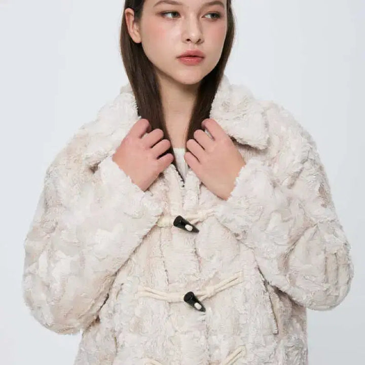 [BUNJANG] IVE Ari Beige Jacket / 아리 퍼 자켓 베이지