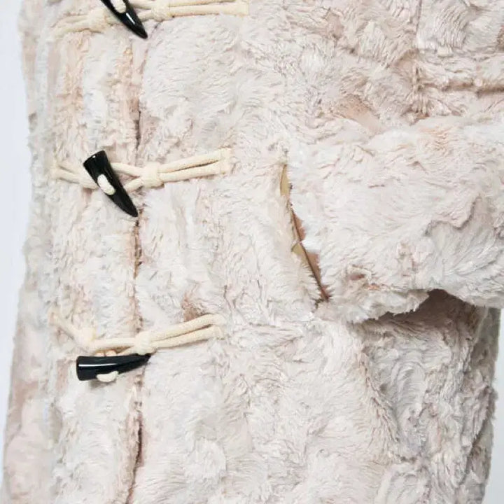 [BUNJANG] IVE Ari Beige Jacket / 아리 퍼 자켓 베이지