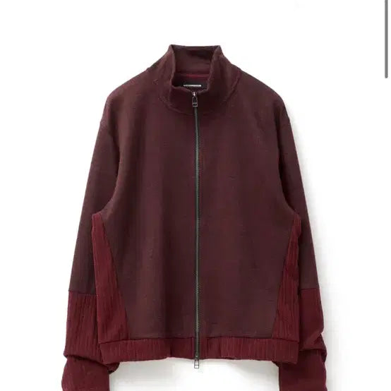 [BUNJANG] Hatching Room Double Sleeve Track Cardigan Dark Red / 5) 해칭룸 더블 슬리브 트랙 가디건 다크 레드