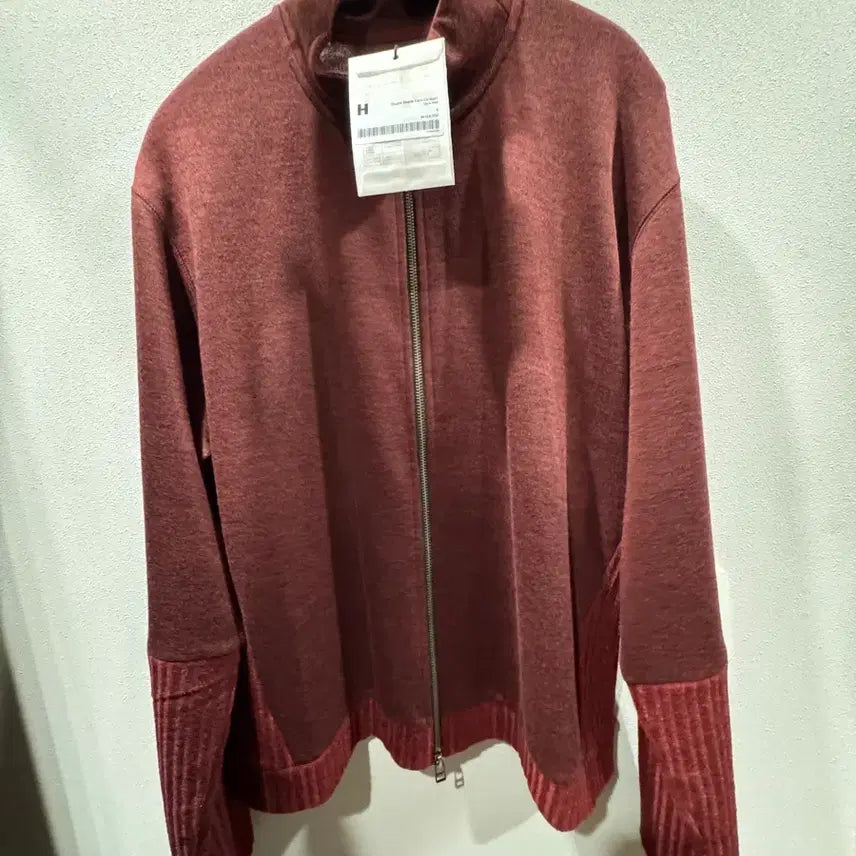 [BUNJANG] Hatching Room Double Sleeve Track Cardigan Dark Red / 5) 해칭룸 더블 슬리브 트랙 가디건 다크 레드