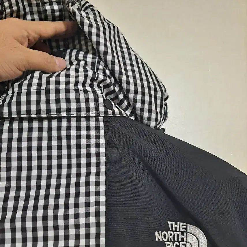 [BUNJANG] The North Face Check Pattern Hooded Jacket / 노스페이스 체크 패턴 후드 자켓 95사이즈