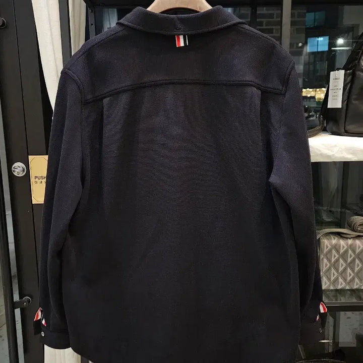 [BUNJANG] Thom Browne Navy Shirt Jacket / [정품/새상품급/신형/5사이즈] 톰브라운 네이비 고급 셔츠 자켓