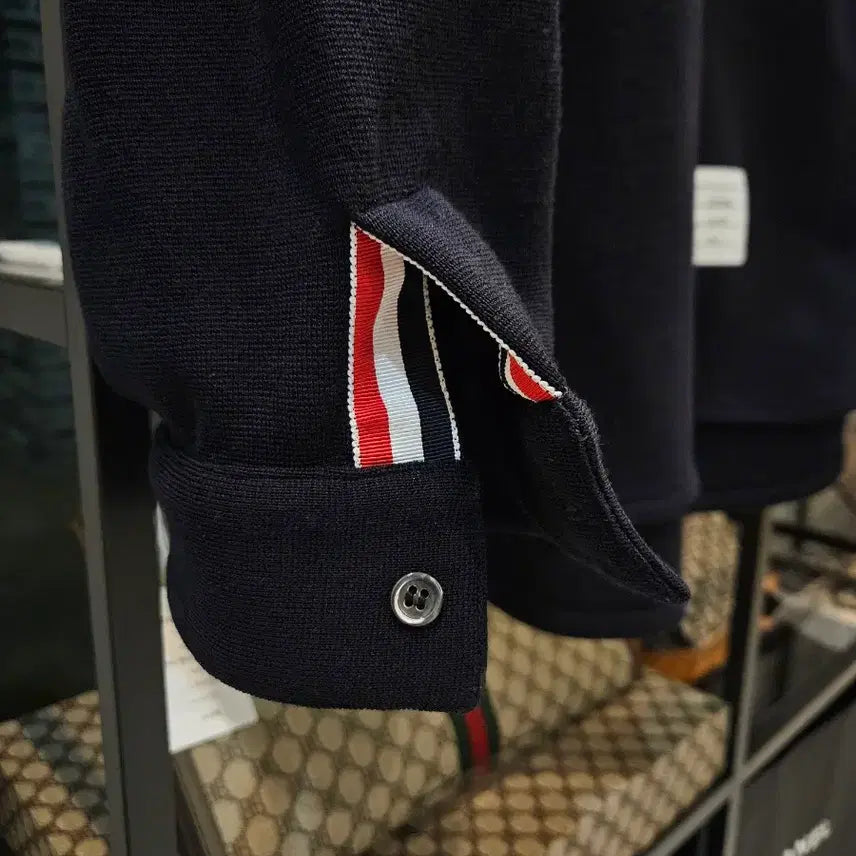 [BUNJANG] Thom Browne Navy Shirt Jacket / [정품/새상품급/신형/5사이즈] 톰브라운 네이비 고급 셔츠 자켓