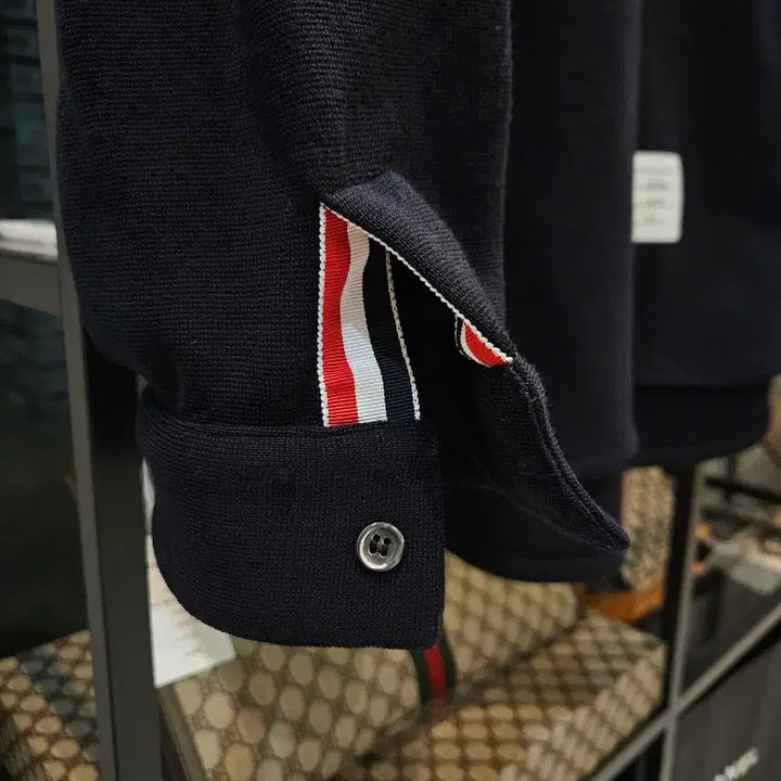 [BUNJANG] Thom Browne Navy Shirt Jacket / [정품/새상품급/신형/5사이즈] 톰브라운 네이비 고급 셔츠 자켓