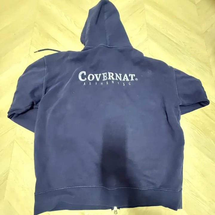 [BUNJANG] Covernat Navy Hooded Zip-up L / 커버낫 네이비 후드집업 L