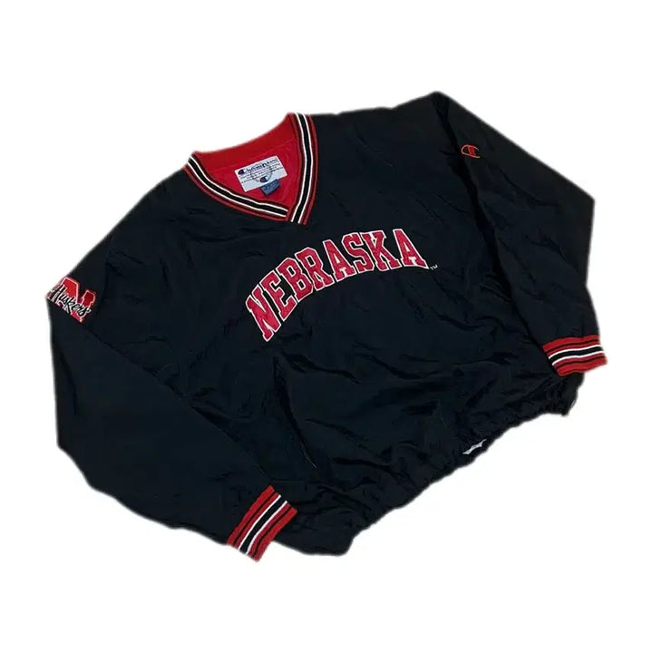 [BUNJANG] Champion Nebraska Huskers 90s Nylon Warm-up XL / 90s 챔피온 네브라스카 허스커스 나일론 웜업
