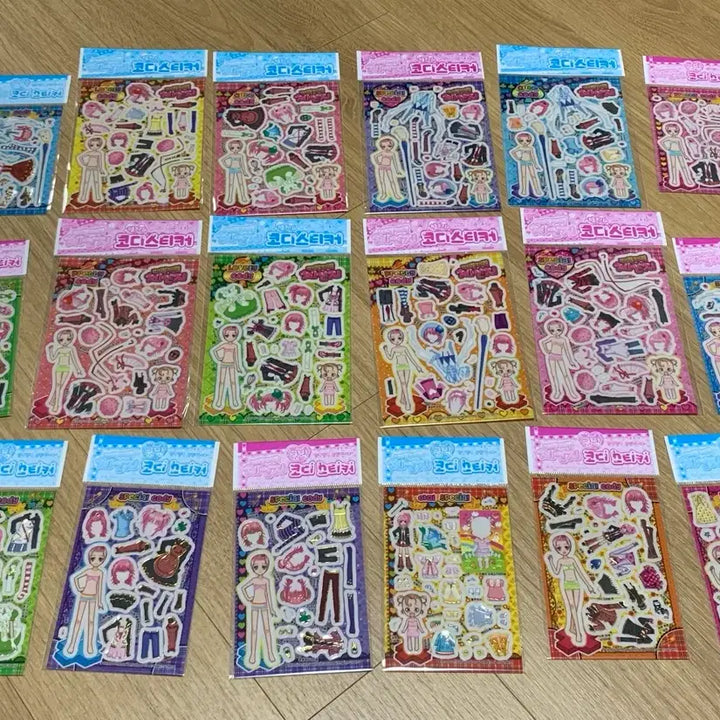 [BUNJANG] Character Chage! Codi Sticker Set / 캐릭캐릭체인지 코디스티커 중형+소형 일괄