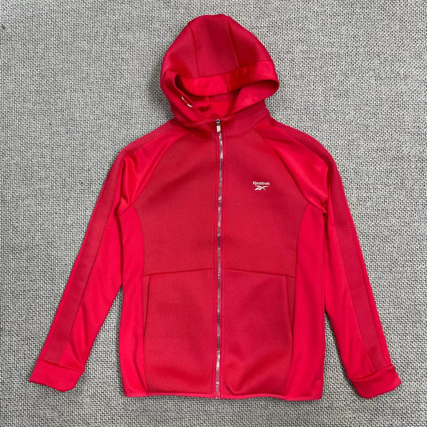 [BUNJANG] Reebok Classic Red Hooded Zip-Up Jacket / [여성상의] 리복 클래식 레드 후드 집업 자켓 점퍼