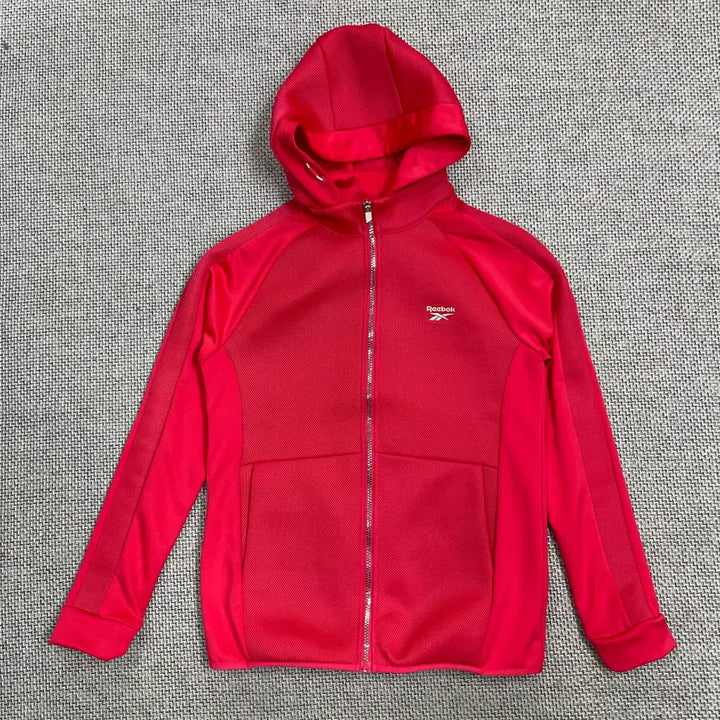 [BUNJANG] Reebok Classic Red Hooded Zip-Up Jacket / [여성상의] 리복 클래식 레드 후드 집업 자켓 점퍼