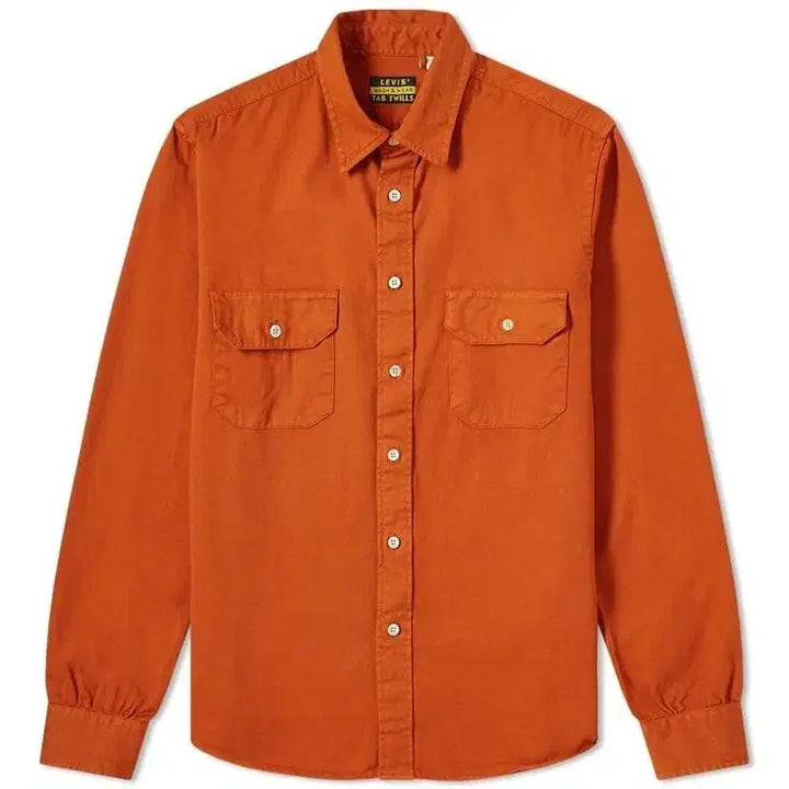 [BUNJANG] Levi's LVC 1950's Tab Twill Shirt / 리바이스 LVC 1950's 탭 트윌 셔츠 어텀날 S