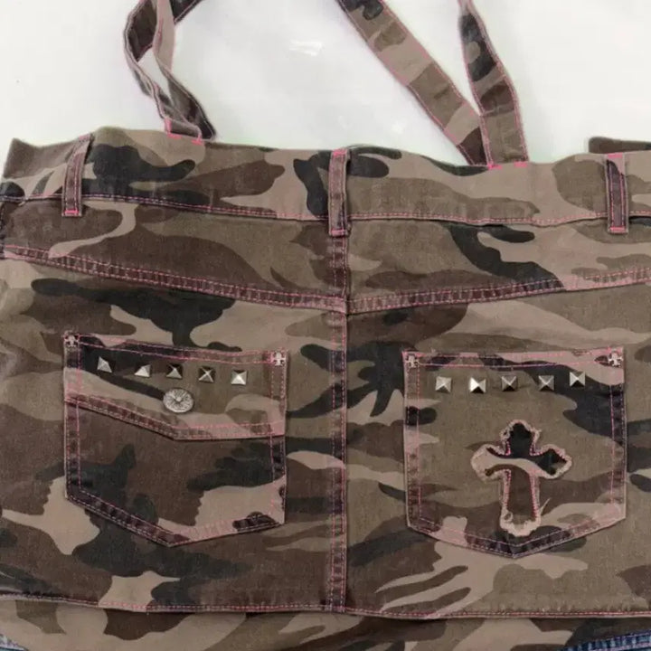 [BUNJANG] Mafia Bag Camo Tote Bag / 마페아 보부상백 카모 양도