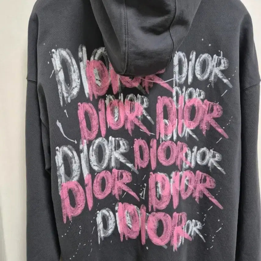 [BUNJANG] DIOR Gray Logo Oversized Hoodie / 디올 DIOR 그레이 로고 오버핏 후드티!새상품급!