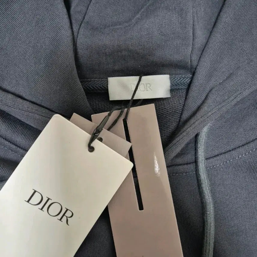 [BUNJANG] DIOR Gray Logo Oversized Hoodie / 디올 DIOR 그레이 로고 오버핏 후드티!새상품급!