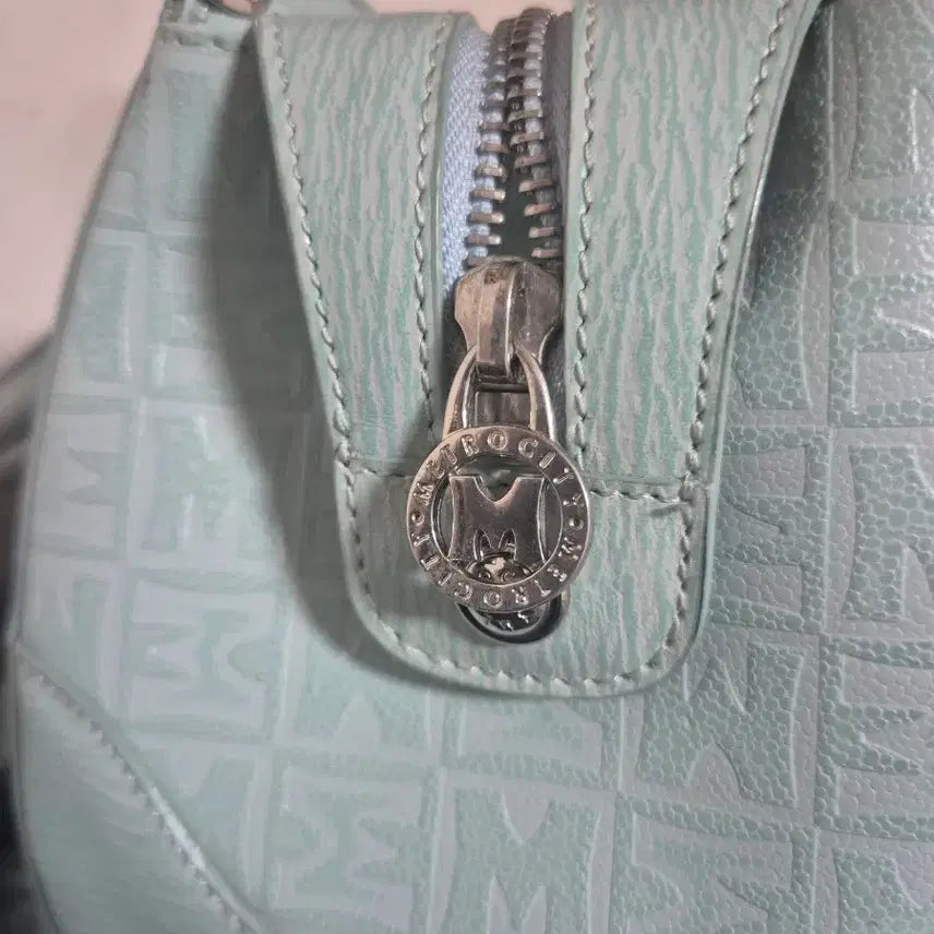 [BUNJANG] Metrocity Mint Tote Bag / 메트로시티 핸드백 민트색 토트백