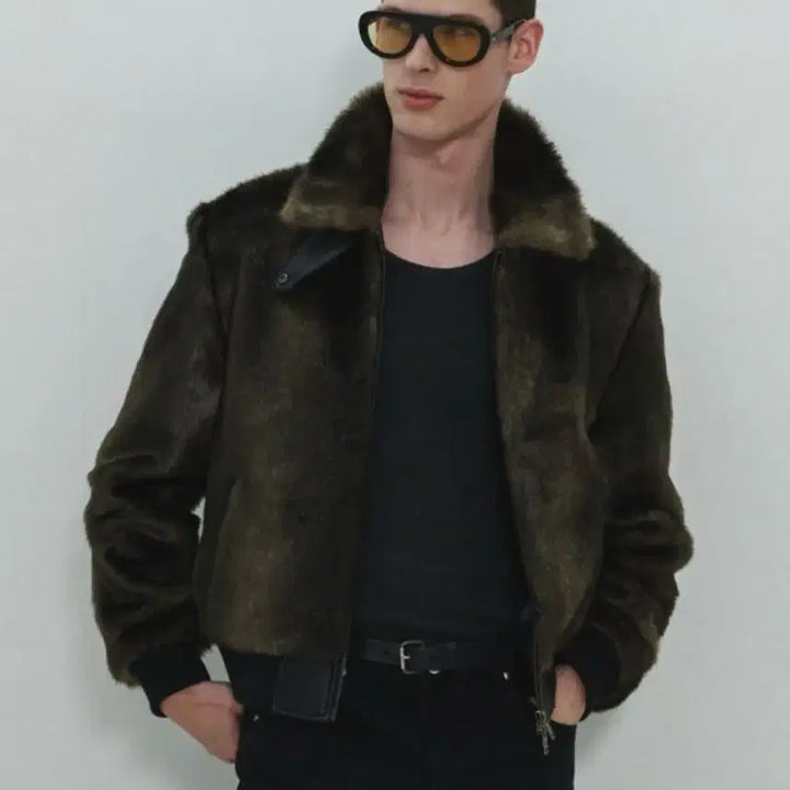 [BUNJANG] Munseon Mink Fur Blouson Jacket L / 문선 밍크 퍼 블루종 자켓 Mink Fur Blouson Jacket/L