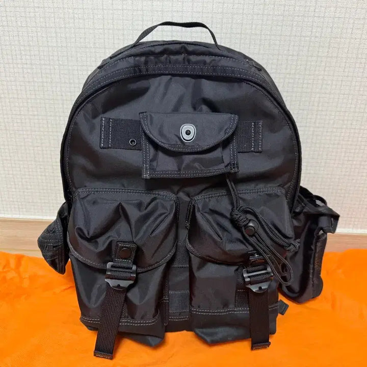 [BUNJANG] Porter All Day Pack Pouch Black Backpack / 포터백팩, 포터 올 데이팩 파우치 블랙 (502-05958)