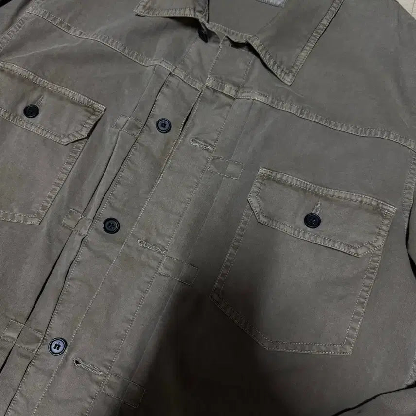 [BUNJANG] Birthday Suit Trucker Shirt (Brown) / 벌스데이수트 TRUCKER SHIRTS (BROWN)