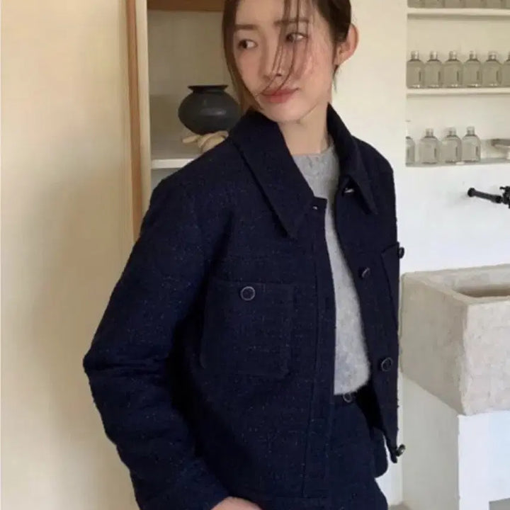 [BUNJANG] Frontrow Detachable Tweed Jacket / 프론트로우 디테처블 트위드 자켓 새상품 차정원 자켓