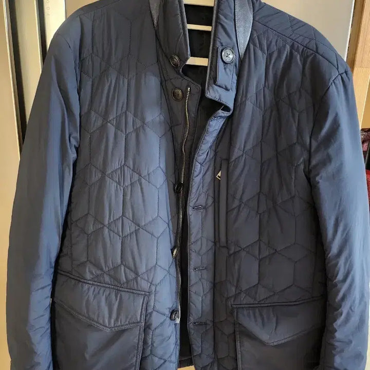 [BUNJANG] Daks Quilted Jacket for Men / 네이비 퀼팅 자켓 남성용  daks  닥스