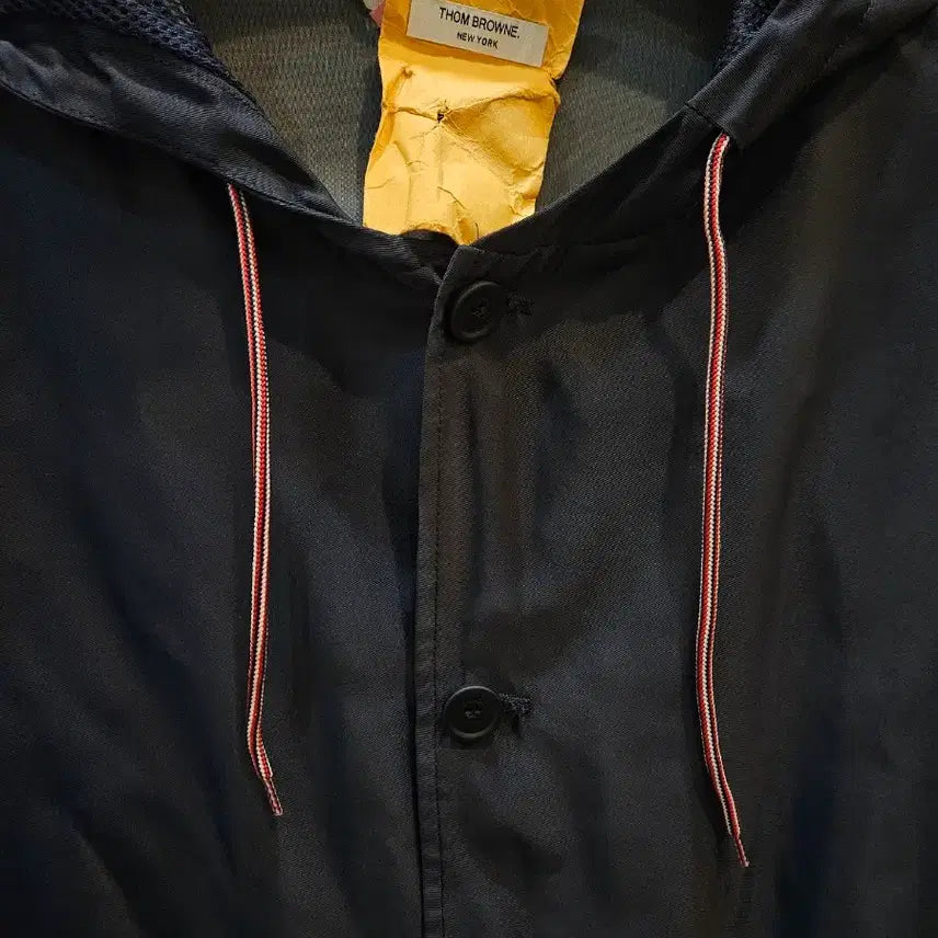 [BUNJANG] Thom Browne Long Coat Windbreaker / [정품/새상품급/4사이즈] 톰브라운 사선완장 롱코트 바람막이 립스탑