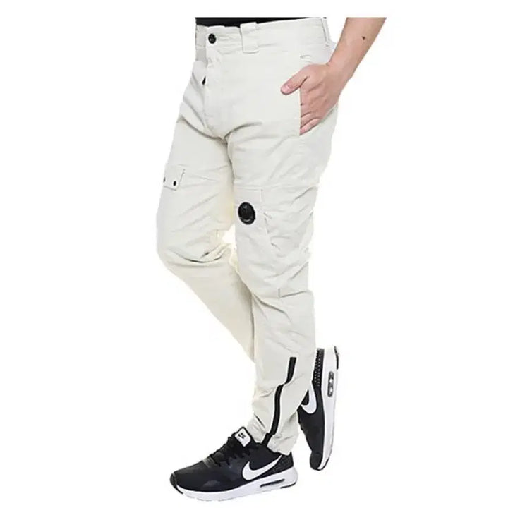[BUNJANG] CP Company Ergonomic Cargo Pants / [54] CP 씨피컴퍼니 에고노믹 카고 팬츠 아이보리1 화이트1