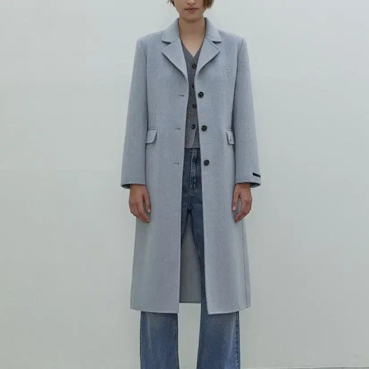 [BUNJANG] Atelier Nine Wool 70% Handmade Coat Black S / 블랙 S)아뜰리에나인 울70 핸드메이드 코트