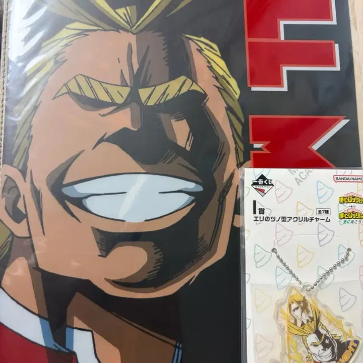 [BUNJANG] All Might Acrylic Charm & Clear File / 올마이트 클리어파일+아크릴참