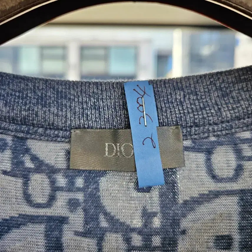[BUNJANG] Dior Oblique Short Sleeve T-shirt Blue / [정품/새상품급/XL] 디올 오블리크 반팔 티셔츠 블루