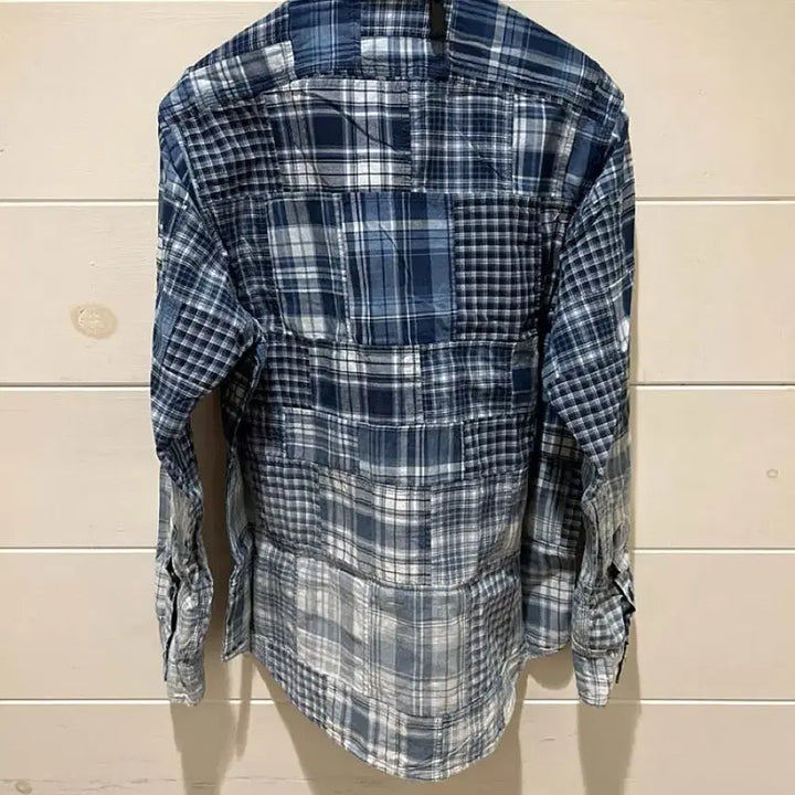 [BUNJANG] Polo Ralph Lauren Indigo Patchwork Shirt / [XL] 폴로 랄프로렌 남성 인디고 멀티 패치워크 셔츠 클래식핏