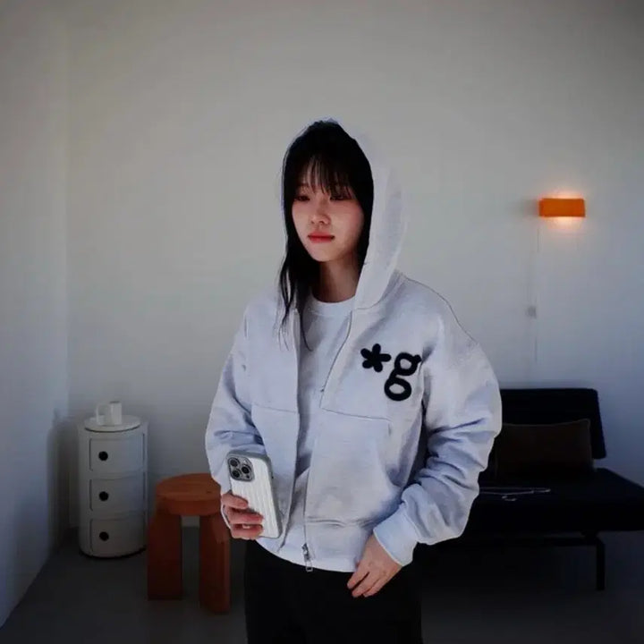 [BUNJANG] Glenden Hand Work Hoodie Zip-Up / 글런든 HAND WORK HOODIE ZIP-UP